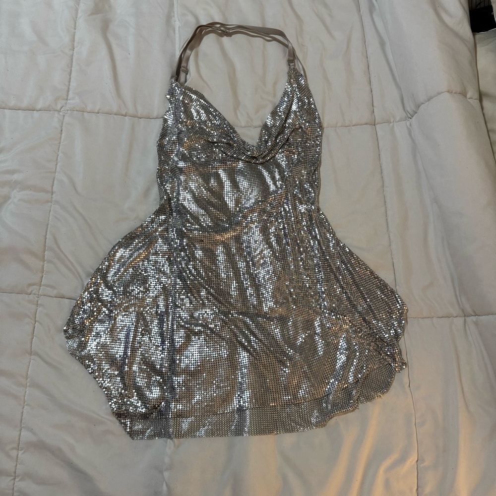 White Fox chainmail dress